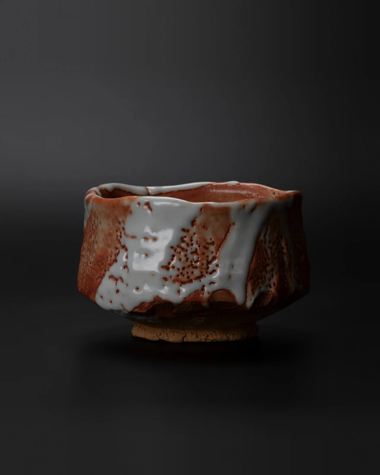 志野茶盌 夕焼け